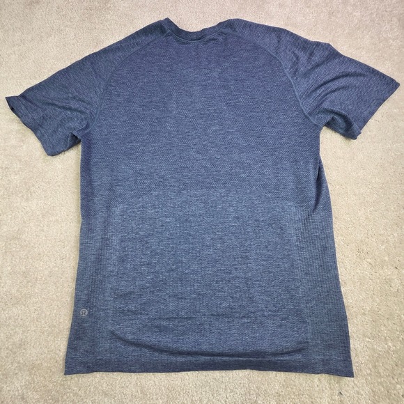 Lululemon Metal Vent‎ Tech Atletic Shirt Men's Medium Blue - Picture 2 of 5